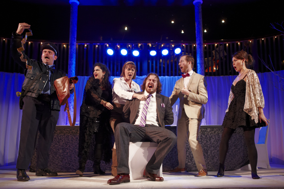 (L-R) Sean Clark, Miriam Khalil, Betty Allison, Neil Craighead, Aaron Durand and Sharleen Joynt 