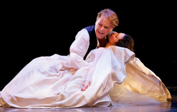 Colin Ainsworth as Orpheus, Mireille Asselin as Eurydice. Photo by Bruce Zinger
