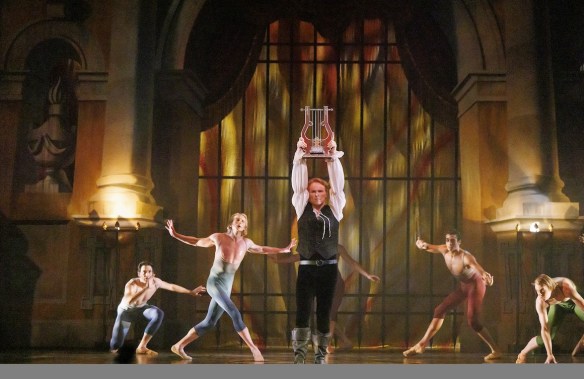 Colin Ainsworth as Orpheus, with the Artists of Atelier Ballet. Photo by Bruce Zinger